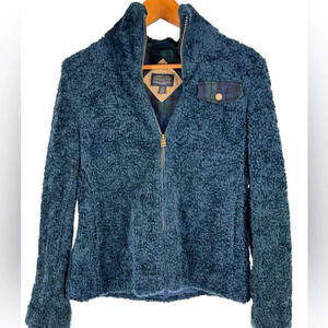 Pendleton Sherpa fuzzy and wool zip front jacket women’s small